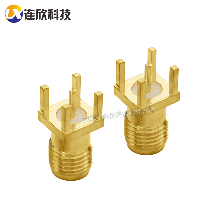 RF天线连接座直插 H13.5MM  SMA-KWE/KE-135