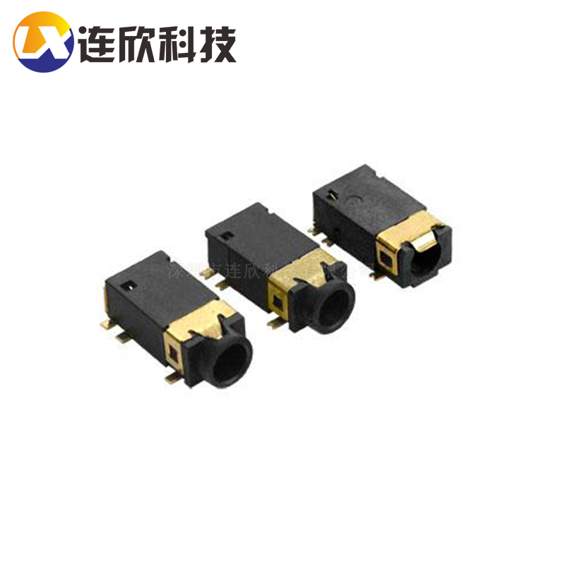 耳机座3.5mm PJ-342 6脚贴片镀金 双柱  XDJK-0354-060