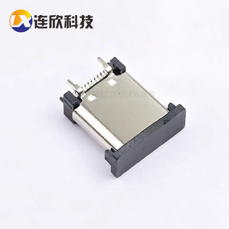 TYPE C 24PIN母座 立式H10.0MM贴板式 XUBF-0338-1006