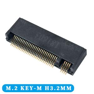 NGFF连接器M.2 KEY-M型接插件 PCI插槽67PIN高3.2MM