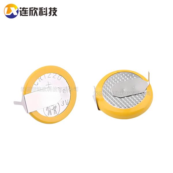 CR1220锂锰电池 3V 40mAh 焊脚2P插件