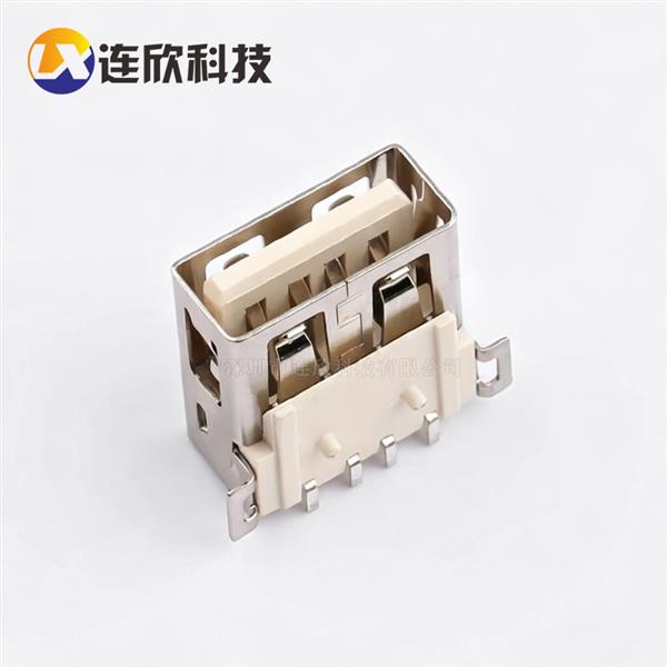 耐高温 USB 2.0 AF 贴板式直边 XUBF-0410-07