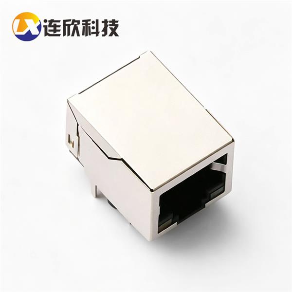RJ45 90度插板式21.3MM带灯  XDRJ-5805-035