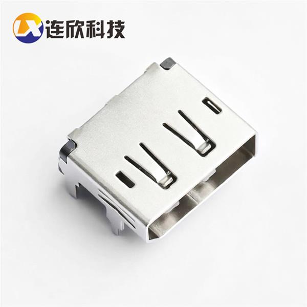 DP 20PIN 母座 卧式贴板式SMD直边 XDPF-0206-20G