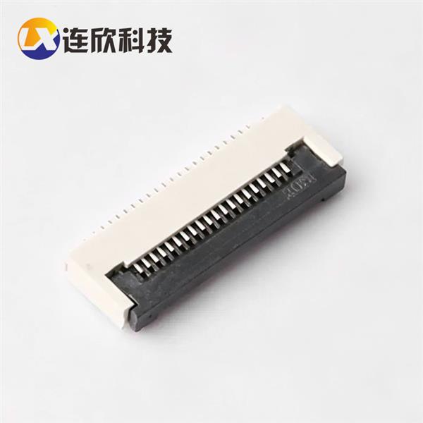 FPC 0.5间距 H2.0MM 翻盖式 下接/前翻  XDFC-0520-**P