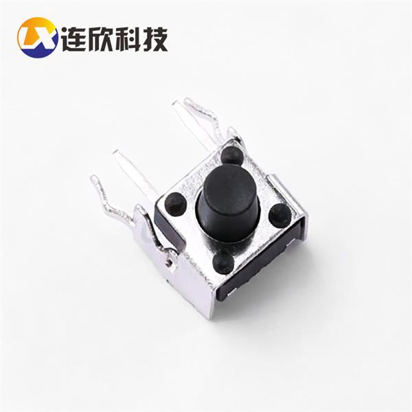 轻触开关6*6*Hmm侧插 带支架  XDTD-66**-L07