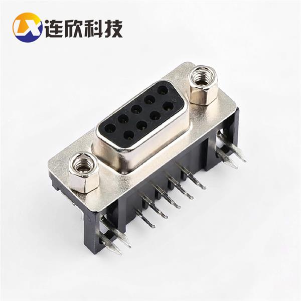 VGA/DB/DP 9PIN 90度卧式插板母座  LX09-VGA09B-048