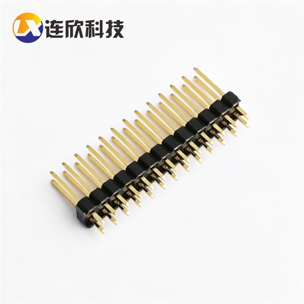2.54MM 直插双排排针 插入PC端8.5MM  XDHM-025485H-02*XXP