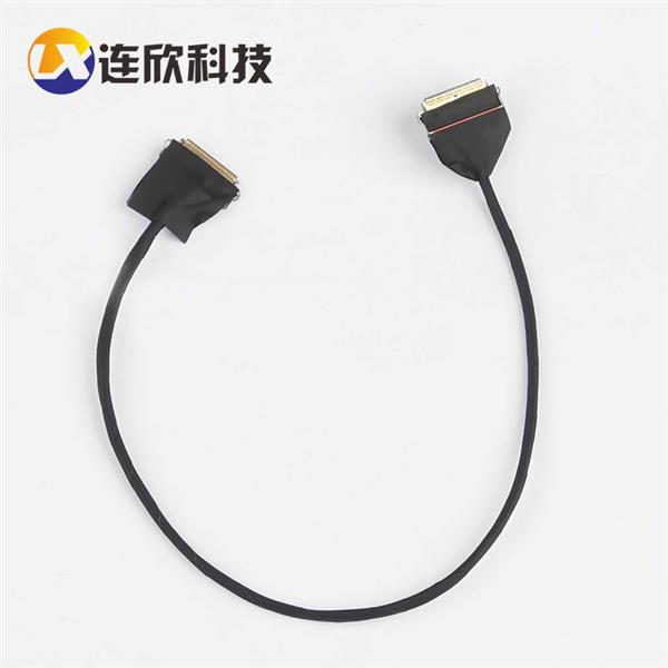 I-PEX 20454-30PIN双头柔性极细同轴线L300MM  XDCB-2045430-2-L300