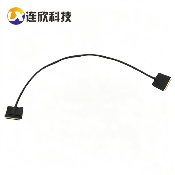 I-PEX 20454-40PIN双头柔性极细同轴线L300MM 1:1正向  XDCB-2045440-1-L300